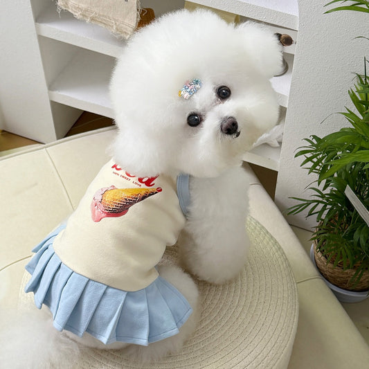 Kawaii Cartoon Dog Vest - Breathable Summer Vest/Dress for Small Dogs