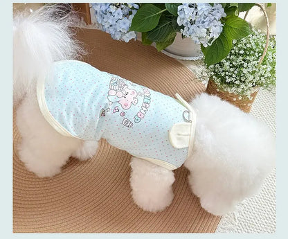 Summer Breathable Cute Cartoon Pet shirt For Small Dogs and Cats