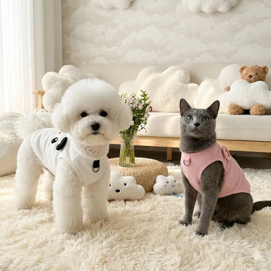 waffle-knit-dog-vest-with-leash-attachment